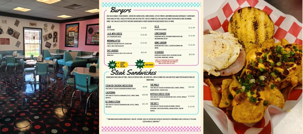 DAT's Eats, Treats, & Sweets Menu